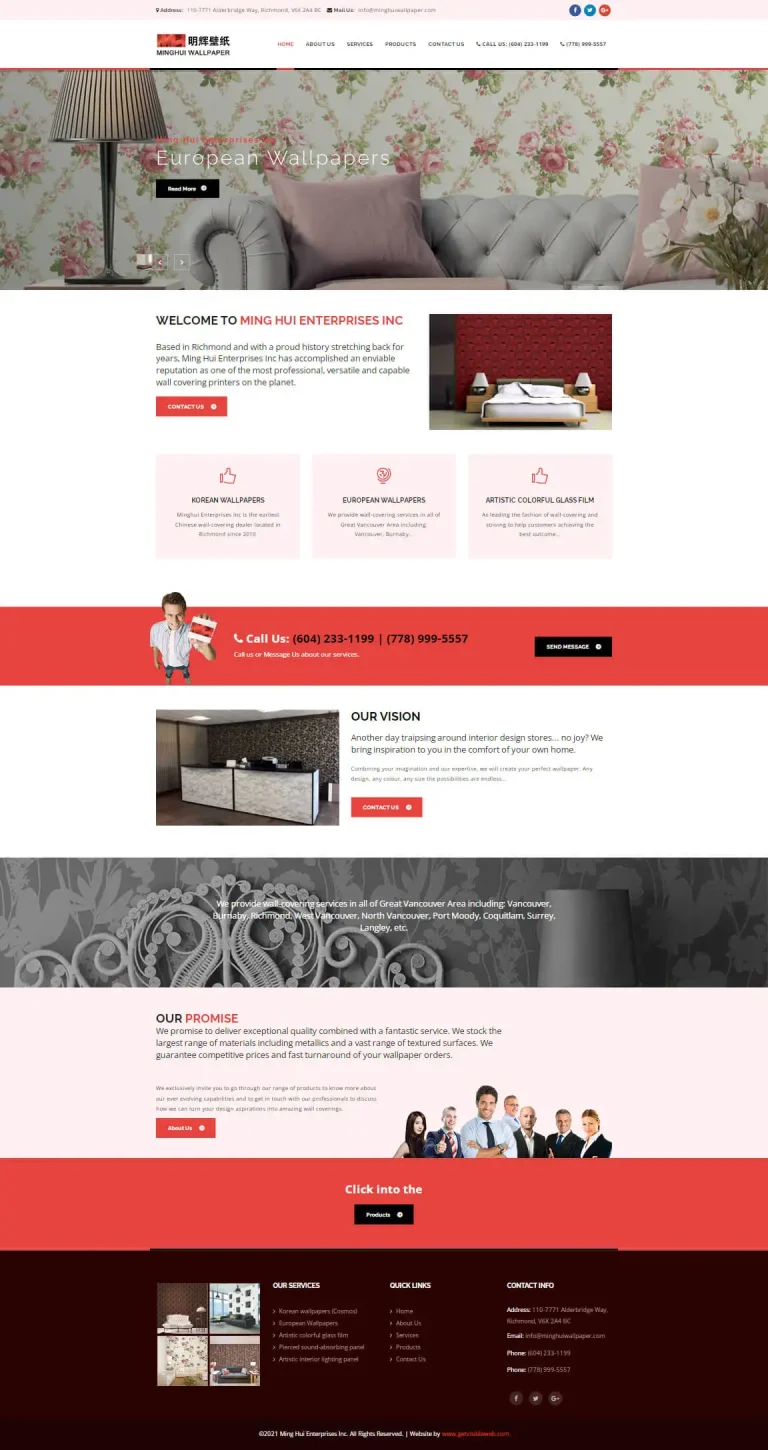 Ming Hui Enterprises Inc